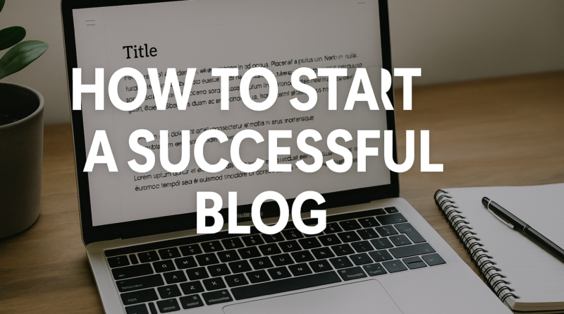 How to start a successful blog