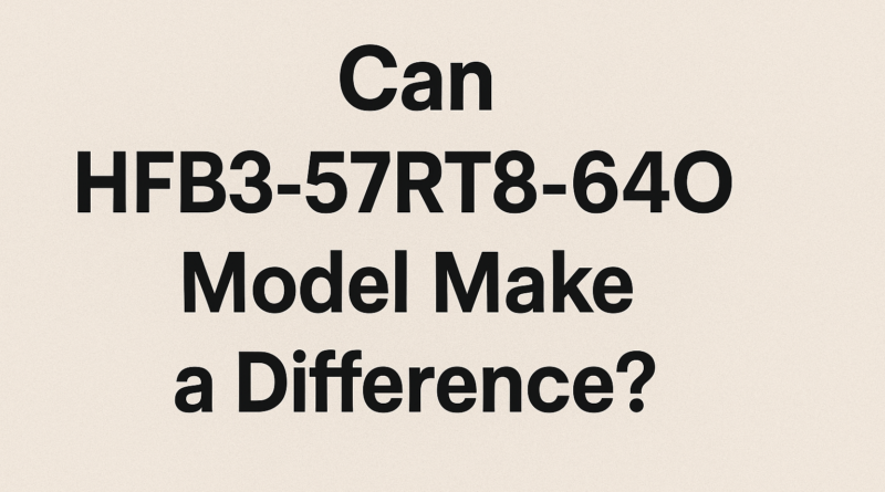 can hfb3-57rt8-64o model make a difference